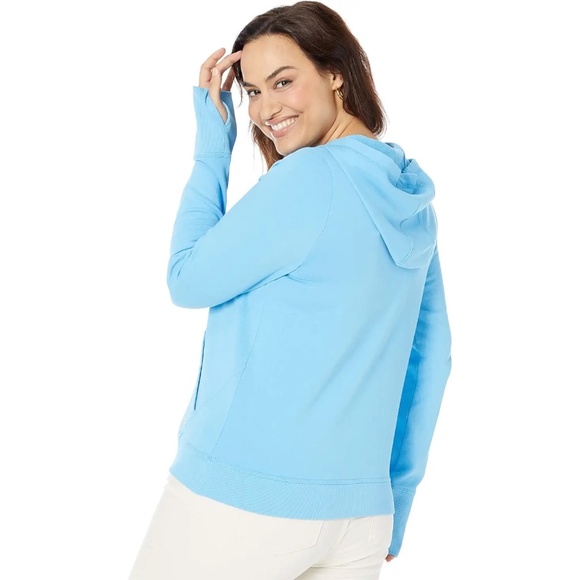 Lilly Pulitzer Carrie Pullover Hoodie Kangaroo Pocket Thumb Holes, Size XL - Picture 3 of 12